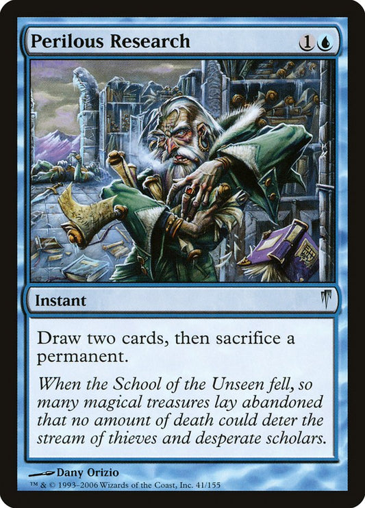 MTG Card Title: Perilous Research CSP/41