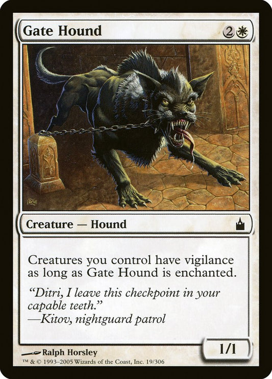 MTG Card Title: Gate Hound RAV/19
