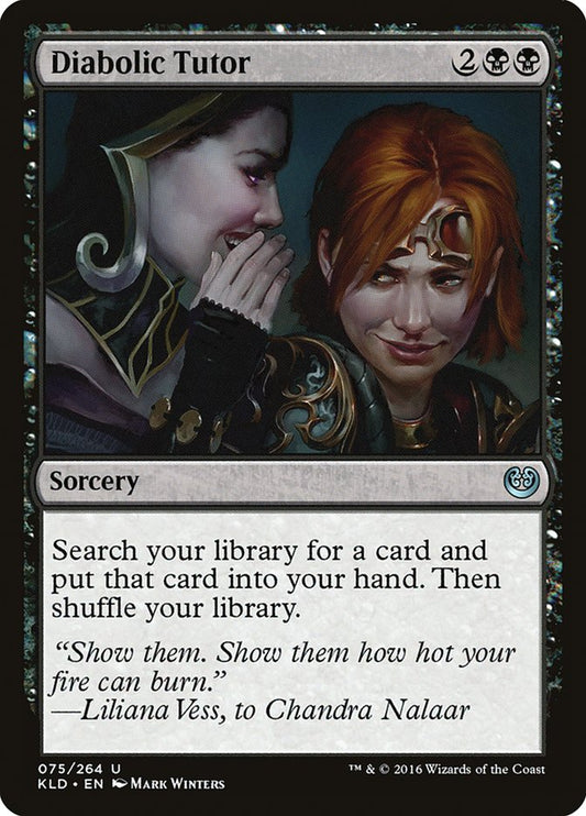 MTG Card Title: Diabolic Tutor KLD/75