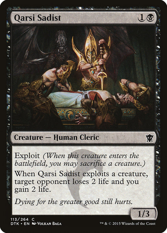 MTG Card Title: Qarsi Sadist DTK/113