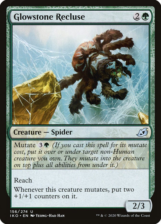 MTG Card Title: Glowstone Recluse IKO/156
