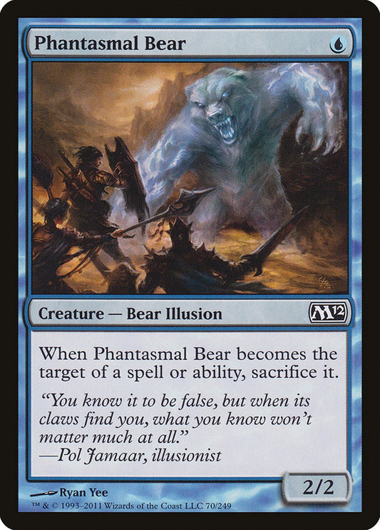 MTG Card Title: Phantasmal Bear M12/70