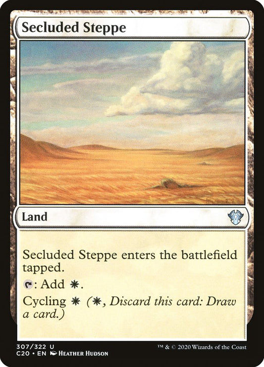 MTG Card Title: Secluded Steppe C20/307