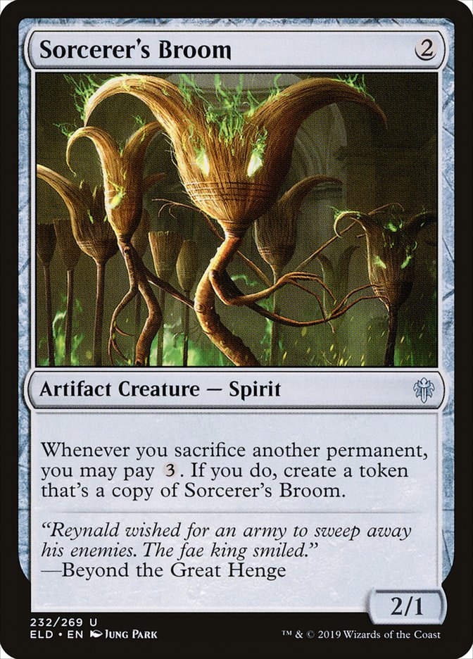 MTG Card Title: Sorcerer's Broom ELD/232
