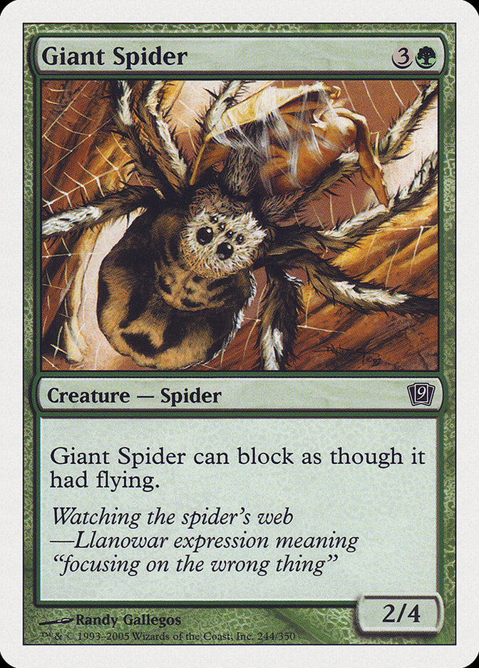 MTG Card Title: Giant Spider 9ED/244