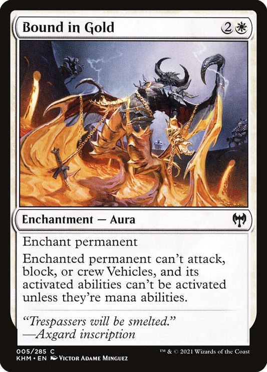 MTG Card Title: Bound in Gold KHM/5