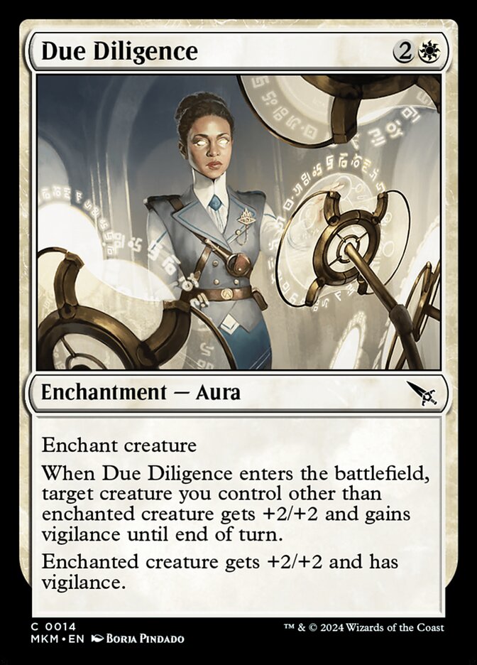 MTG Card Title: Due Diligence MKM/14