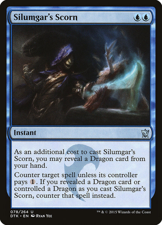 MTG Card Title: Silumgar's Scorn DTK/78
