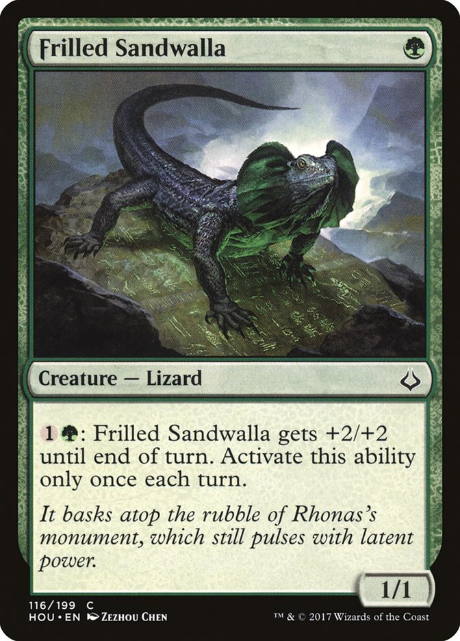 MTG Card Title: Frilled Sandwalla HOU/116