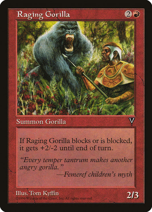 MTG Card Title: Raging Gorilla VIS/90