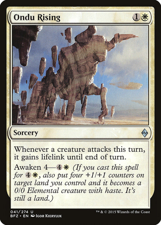 MTG Card Title: Ondu Rising BFZ/41