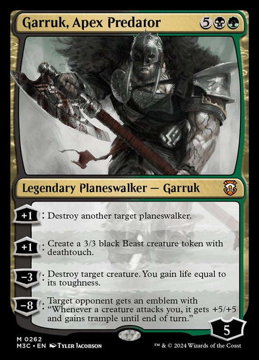 MTG Card Title: Garruk, Apex Predator M3C/262