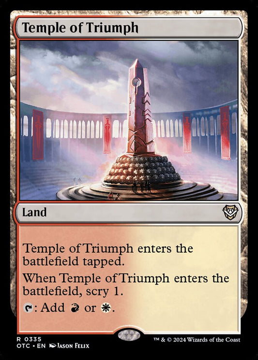 MTG Card Title: Temple of Triumph OTC/335