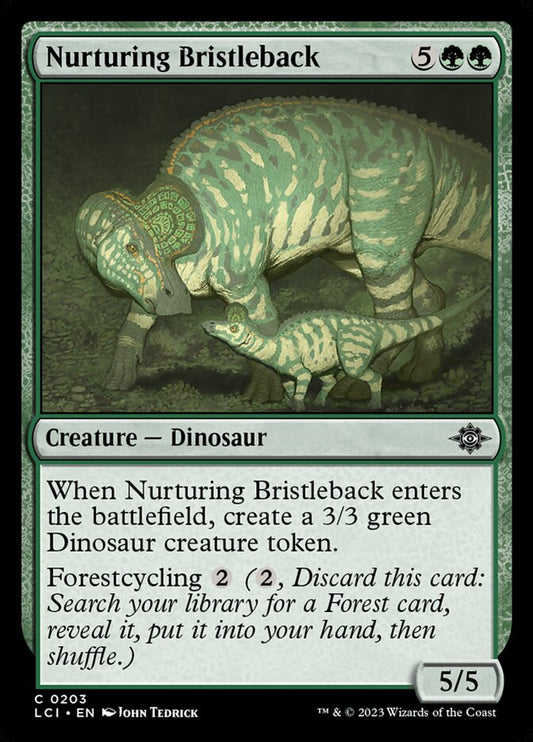 MTG Card Title: Nurturing Bristleback LCI/203