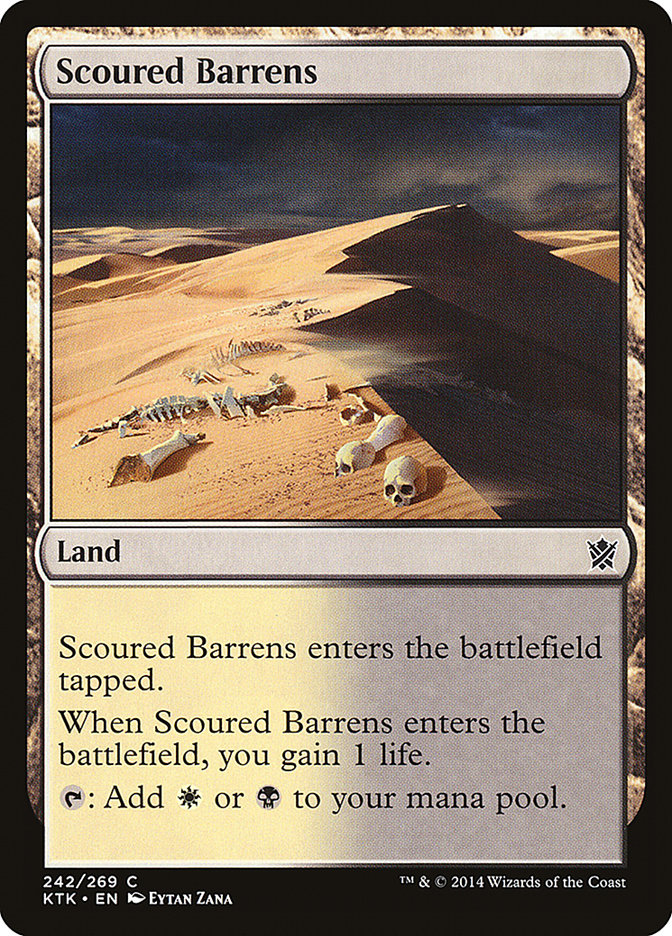 MTG Card Title: Scoured Barrens KTK/242