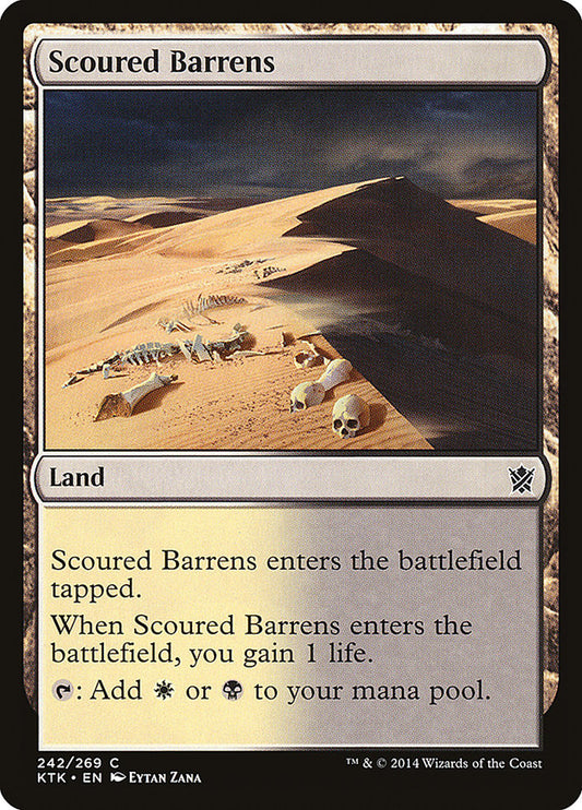 MTG Card Title: Scoured Barrens KTK/242