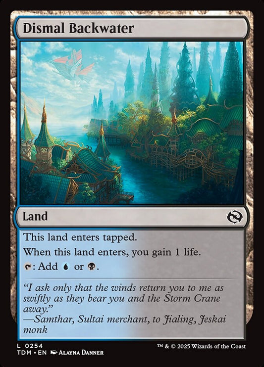 MTG Card Title: Dismal Backwater TDM/254
