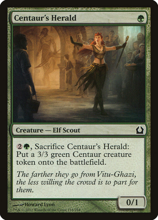 MTG Card Title: Centaur's Herald RTR/118