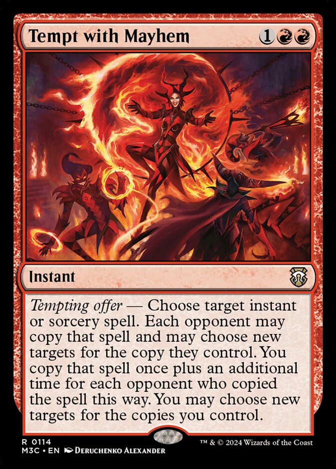 MTG Card Title: Tempt with Mayhem M3C/114