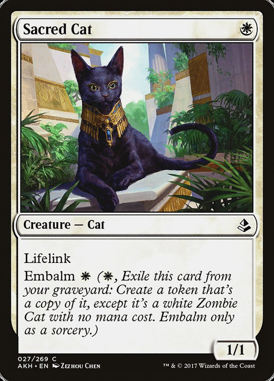 MTG Card Title: Sacred Cat AKH/27
