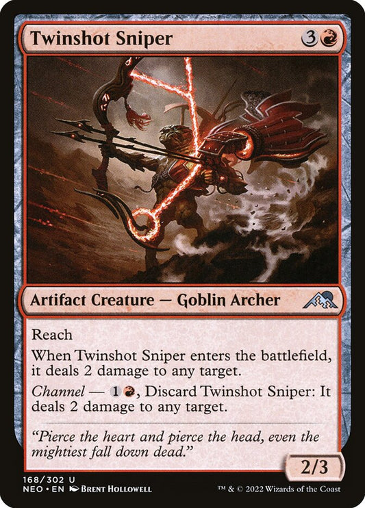 MTG Card Title: Twinshot Sniper NEO/168