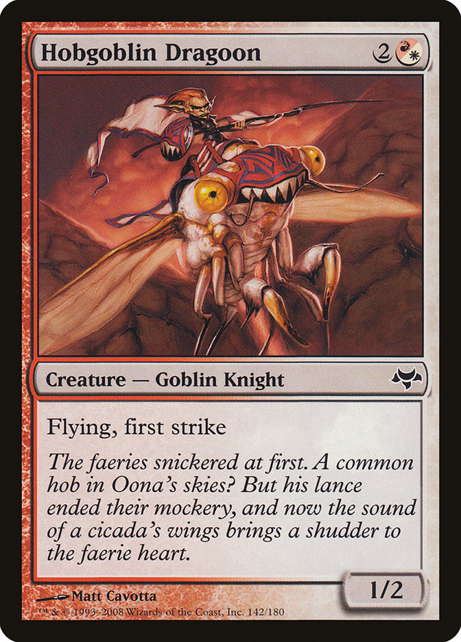MTG Card Title: Hobgoblin Dragoon EVE/142