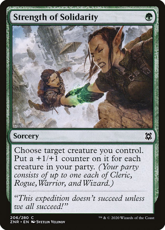MTG Card Title: Strength of Solidarity ZNR/206