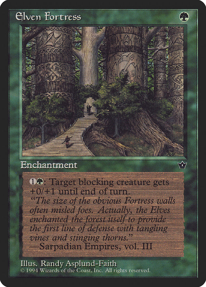 MTG Card Title: Elven Fortress FEM/65b