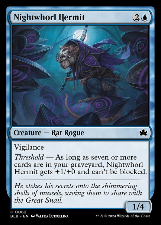 MTG Card Title: Nightwhorl Hermit BLB/62