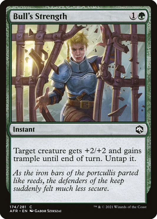 MTG Card Title: Bull's Strength AFR/174