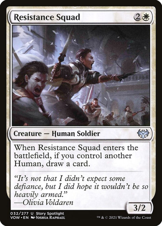 MTG Card Title: Resistance Squad VOW/32
