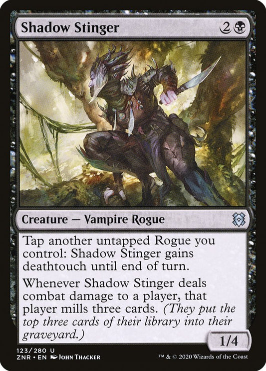 MTG Card Title: Shadow Stinger ZNR/123