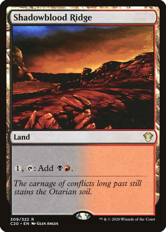MTG Card Title: Shadowblood Ridge C20/309