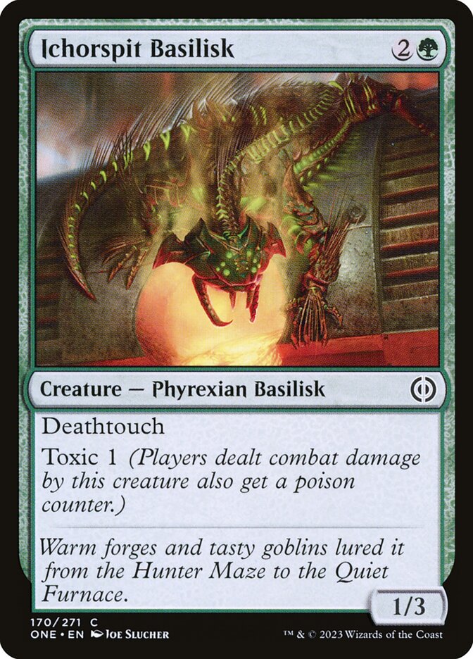 MTG Card Title: Ichorspit Basilisk ONE/170
