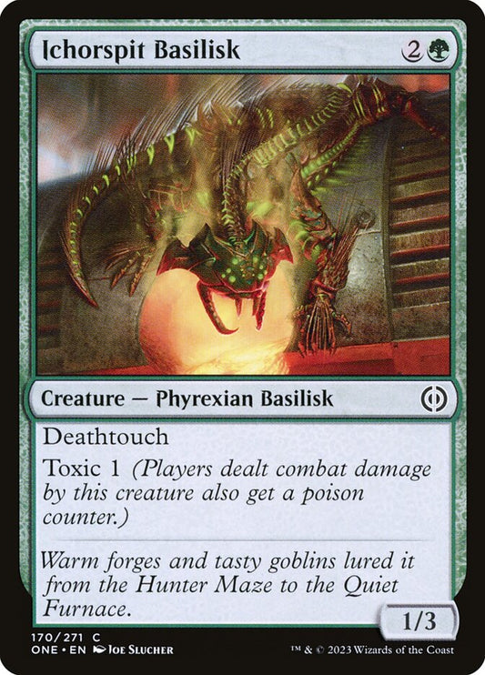 MTG Card Title: Ichorspit Basilisk ONE/170