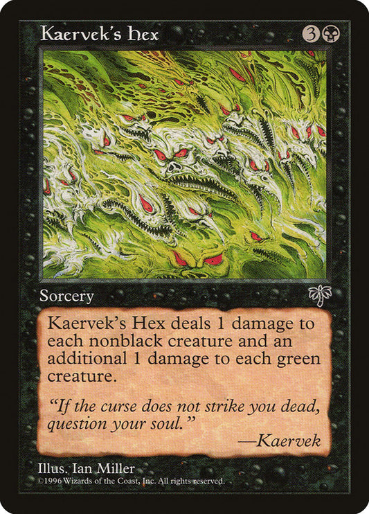 MTG Card Title: Kaervek's Hex MIR/130