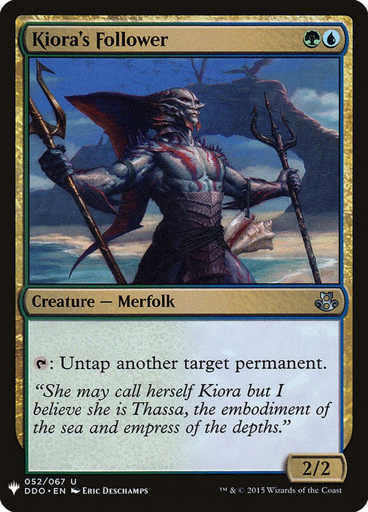 MTG Card Title: Kiora's Follower PLST/DDO-52