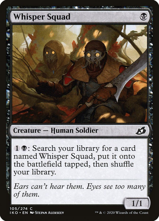 MTG Card Title: Whisper Squad IKO/105