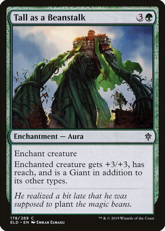MTG Card Title: Tall as a Beanstalk ELD/178
