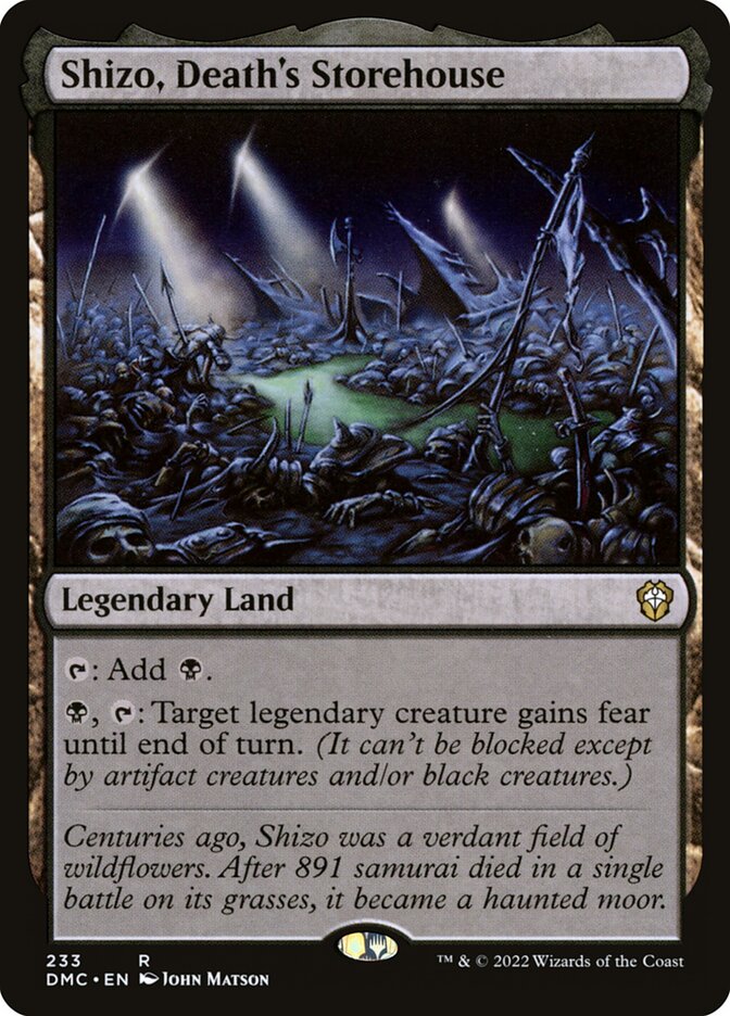MTG Card Title: Shizo, Death's Storehouse DMC/233