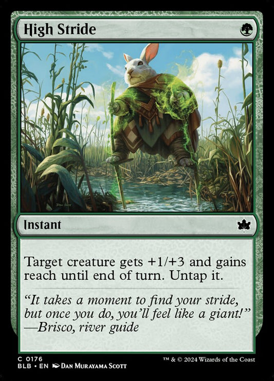 MTG Card Title: High Stride BLB/176