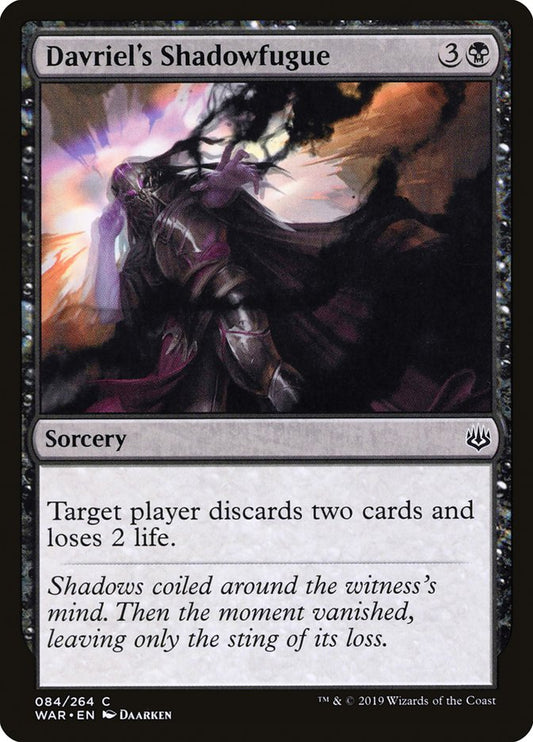 MTG Card Title: Davriel's Shadowfugue WAR/84