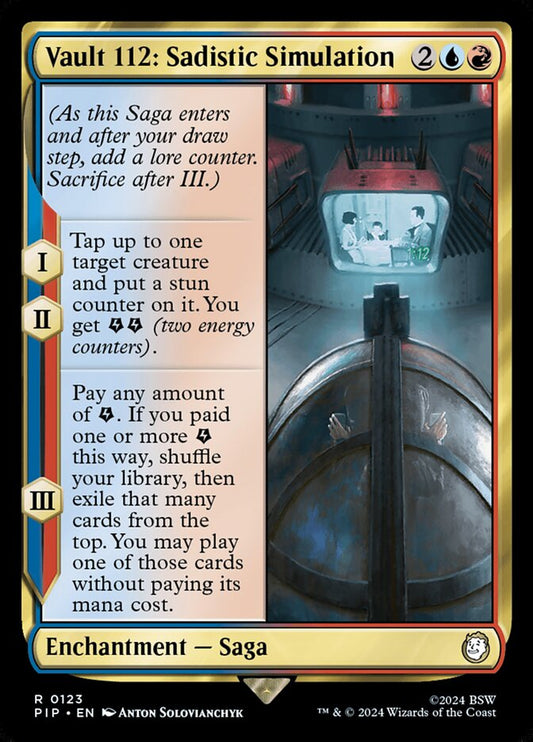 MTG Card Title: Vault 112: Sadistic Simulation PIP/123
