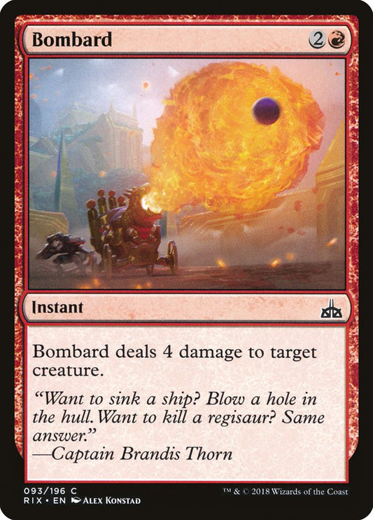 MTG Card Title: Bombard RIX/93