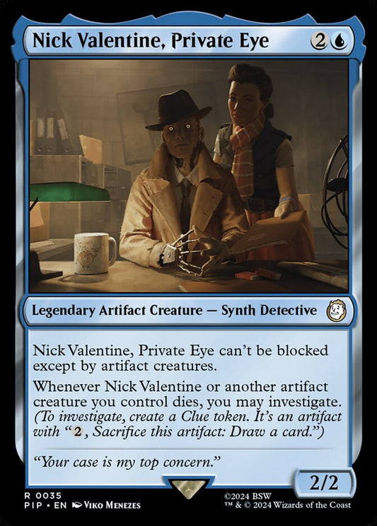 MTG Card Title: Nick Valentine, Private Eye PIP/35