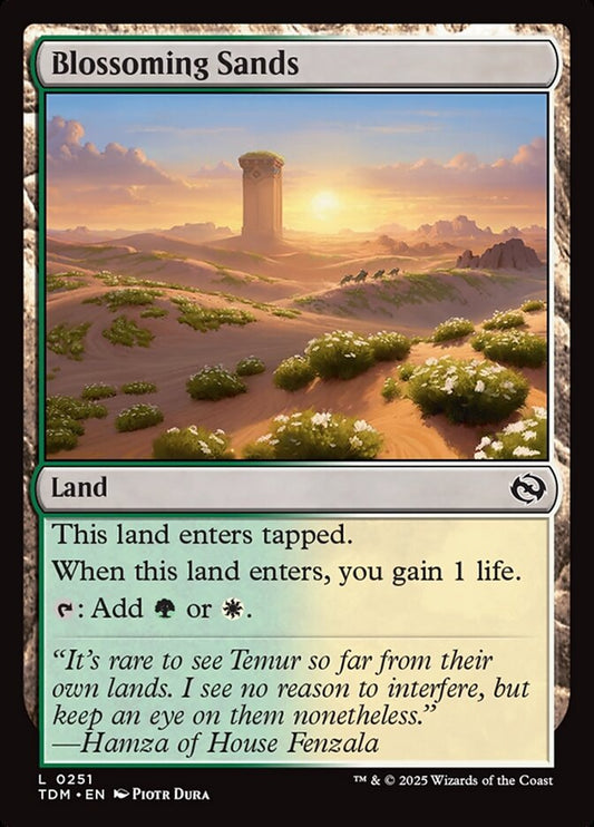 MTG Card Title: Blossoming Sands TDM/251