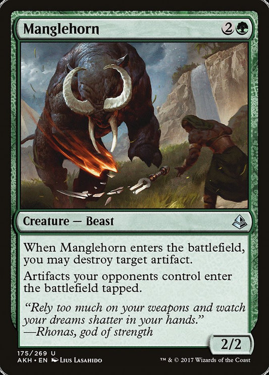 MTG Card Title: Manglehorn AKH/175