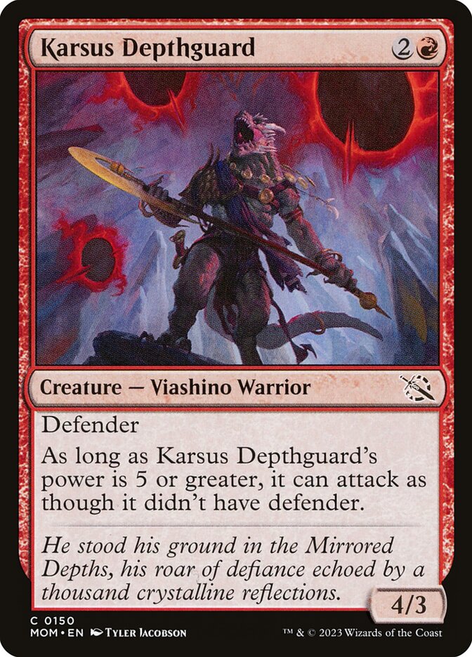 MTG Card Title: Karsus Depthguard MOM/150