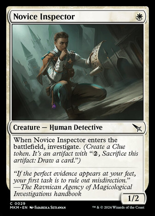 MTG Card Title: Novice Inspector MKM/29