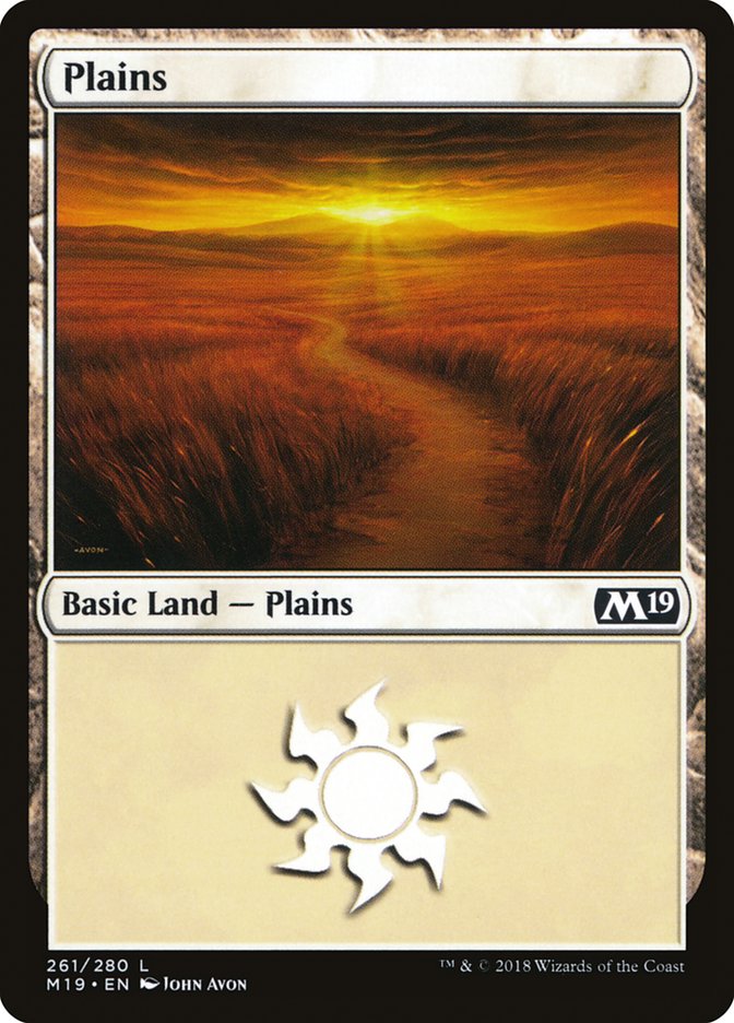 MTG Card Title: Plains M19/261